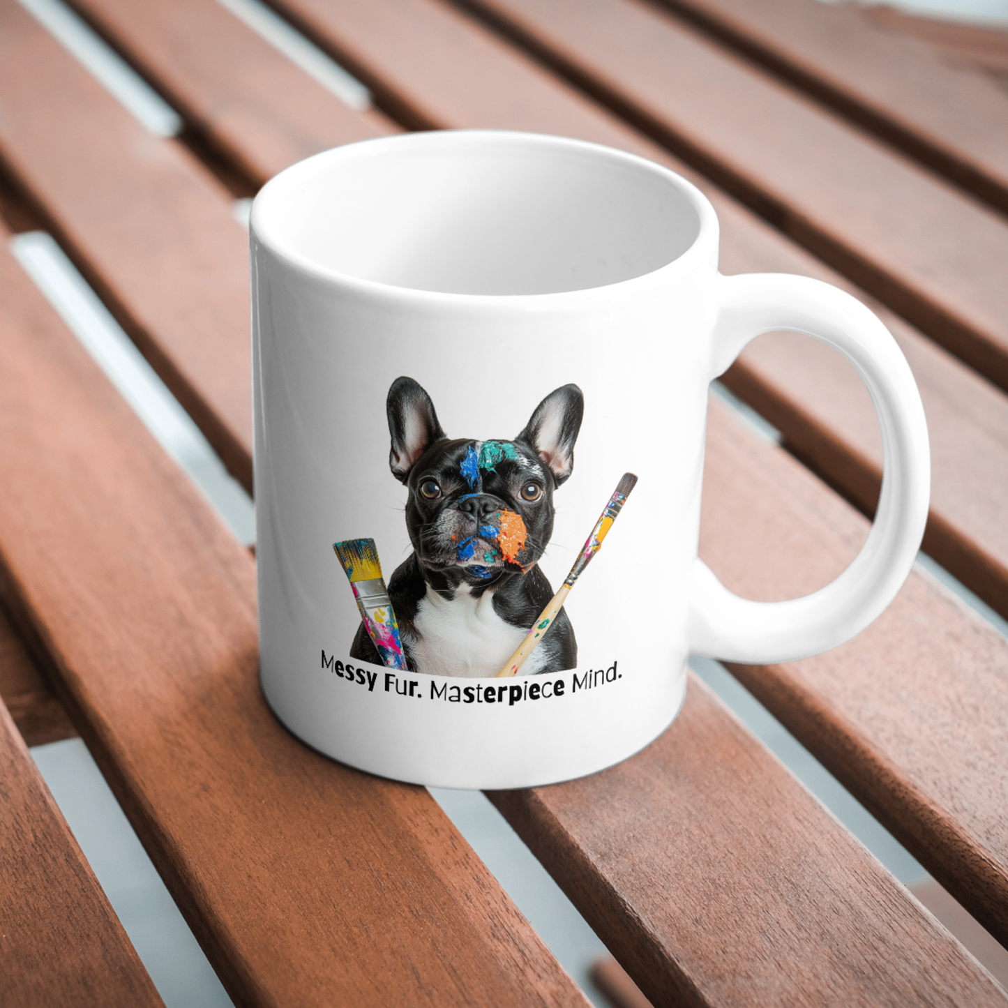 Messy Fur, Masterpiece Minds – Dog Artist Mug