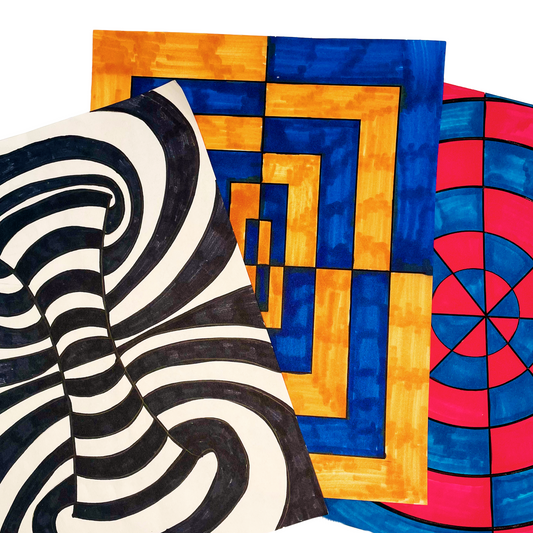 Optical Illusion Art Pack: 3 Projects That Trick the Eye (PDF + Video)
