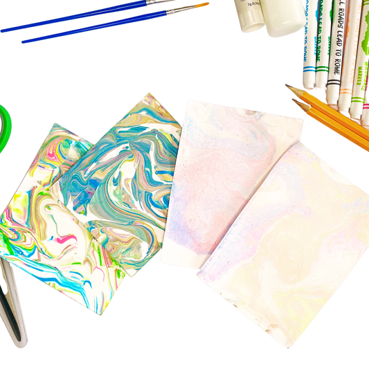 Marbling Magic: 2 Unique Paper Marbling Lessons (PDF + Videos)